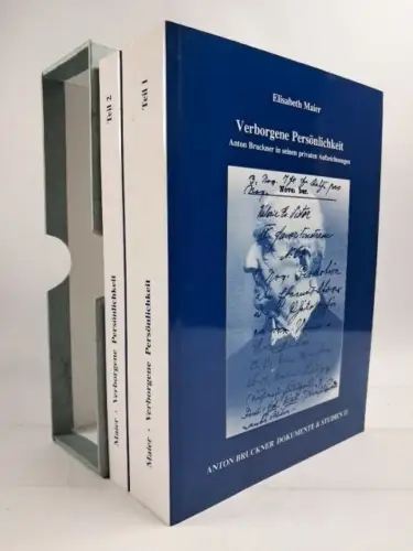 Buch: Verborgene Persönlichkeit - Anton Bruckner, 2 Bände, Elisabeth Maier, 2001