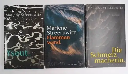 3 Bücher Marlene Streeruwitz: Yesuit / Flammenwand / Die Schmerzenmacherin