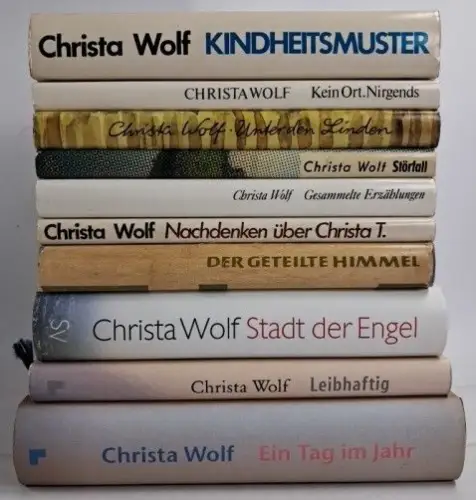 10 Bücher Christa Wolf: Leibhaftig, Christa T., Erzählungen, Kein Ort ...