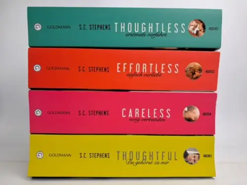 Buch: Thoughtless 1-4, S. C. Stephens, Goldmann, 4 Bände, gebraucht, sehr gut