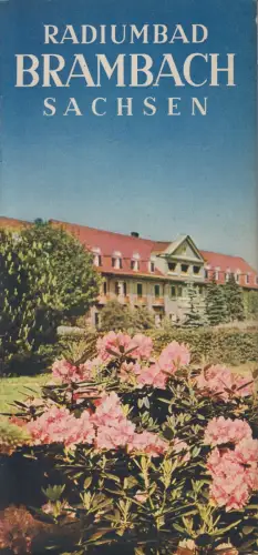 Prospekt: Radiumbad Brambach Sachsen, 1939, gebraucht, gut, Heilstätte
