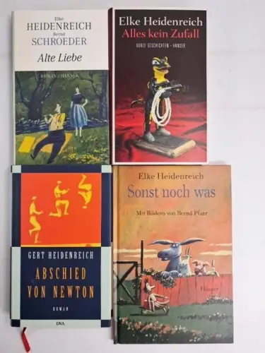 4 Bücher  Elke & Gert Heidenreich: Alles kein Zufall, Alte Liebe, Sonst noch was