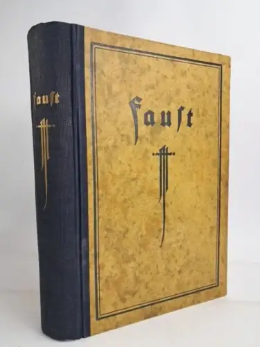 Buch: Faust, Zwei Teile in einem Bande, Goethe, 1923, Hugo Schmidt Verlag