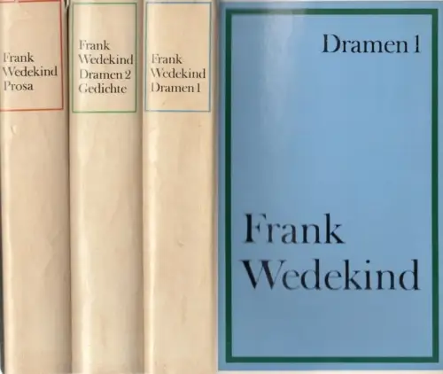 Buch: Werke in drei Bänden, Wedekind, Frank. 3 Bände, 1969, Aufbau Verlag
