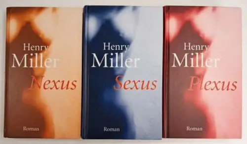 Buch: Nexus, Sexus, Plexus, Henry Miller, 3 Bände, Komet, The Rosy Crucifixion