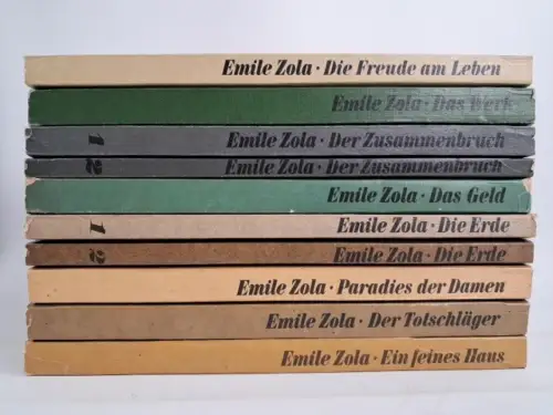 10 Bücher Die Rougon-Macquart, Zola, Emile, Rütten & Loening, Geld, Werk ...