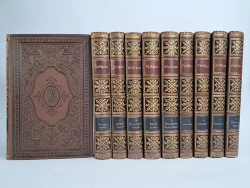 Buch: William Shakespeares Werke 1-10, Bibliographisches Institut, 10 Bände