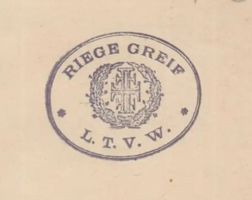 Buch: Liederbuch "Riege Greif" - Kleines Kommersbuch, ca. 1897, Reclam Verlag