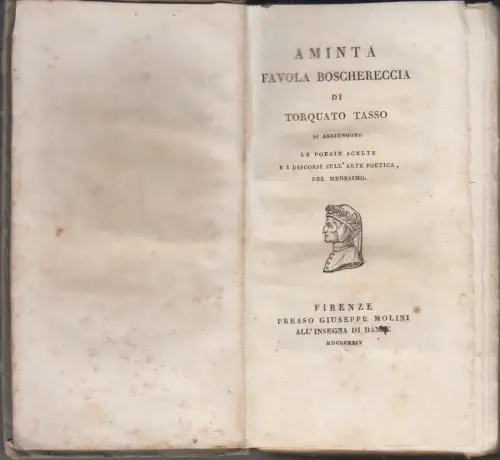 Buch: Aminta, Tasso, Torquato, 1824, Presso Giuseppe Molini, noch guter Zustand