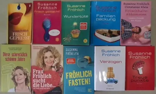 10 Bücher Susanne Fröhlich: Frisch gemacht, fasten, Verzogen, Wundertüte, ...