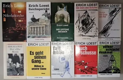 10 Bücher Erich Loest: Mann, Messer, Bauchschüsse, Nikolaikirche, Völkerschlacht