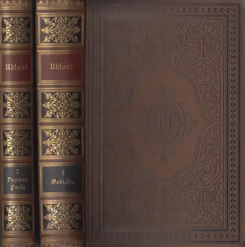 Buch: Uhlands Werke. 1+2, Bibliographisches Institut, 2 Bände, gebraucht, gut