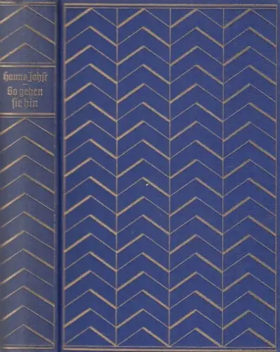Buch: So gehen sie hin, Johst, Hanns. 1930, Deutsche Hausbücherei, gebraucht gut