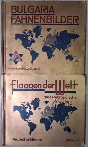 14 Sammelbilder Alben: Die Welt in Bildern, Gestalten der Weltgeschichte ...