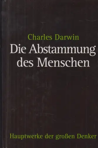Buch: Die Abstammung des Menschen, Darwin, Charles, Voltmedia, gebraucht, gut