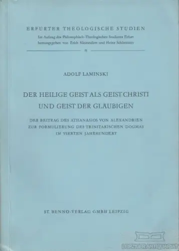 Buch: Der heilige Geist als Geist Christi und Geist der Gläubigen, Laminski