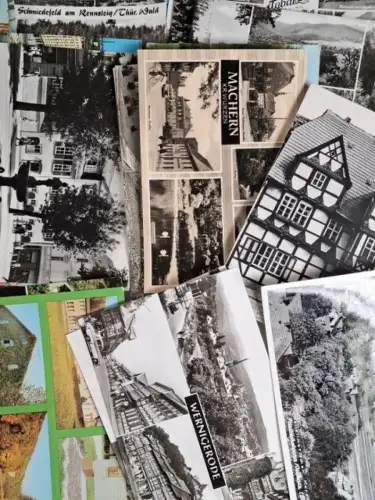 100 AK DDR, Postkarten, Ansichtskarten, ungelaufen, Colditz, Rostock, Plauen ...