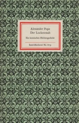 Insel-Bücherei 879, Der Lockenraub, Pope, Alexander. 1968, Insel-Verlag 4490