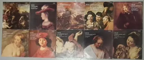 10 Schallplatten Georg Friedrich Händel, 12" LP, Vinyl, Eterna Edition, Klassik