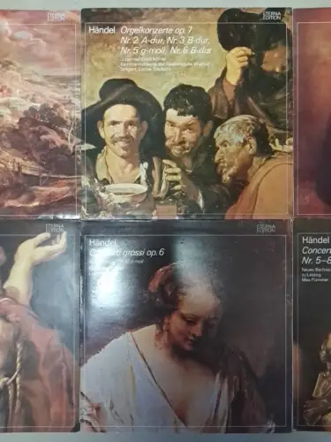 10 Schallplatten Georg Friedrich Händel, 12" LP, Vinyl, Eterna Edition, Klassik