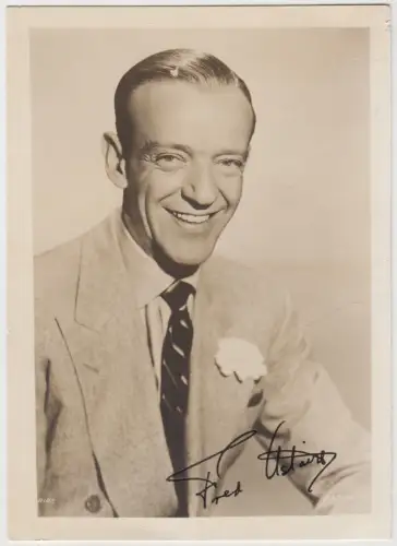 Fred Astaireh. Autogrammkarte. Signiert! Original Autogramm. Ca. 1950er Jahre