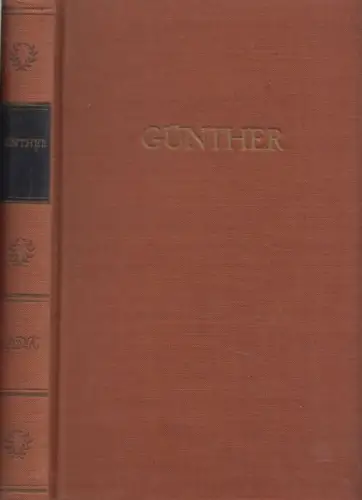 Buch: Günthers Werke in einem Band, Günther, Johann Christian. 1958, Volksverlag