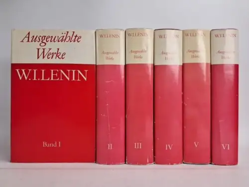 Buch: Ausgewählte Werke in sechs Bänden, W. I. Lenin, 6 Bände, Dietz Verlag