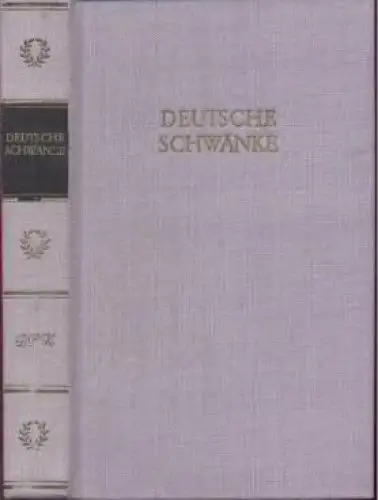 Buch: Deutsche Schwänke in einem Band, Albrecht, Günther. 1983, Aufbau-Ver 35669
