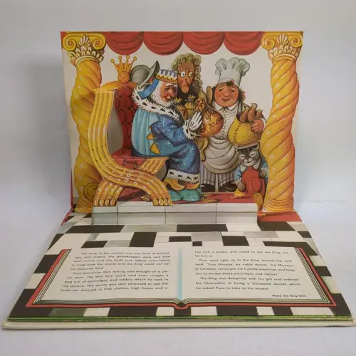 Buch: Puss in Boots, Pop ups with moving figures, Murrays , englischsprachig