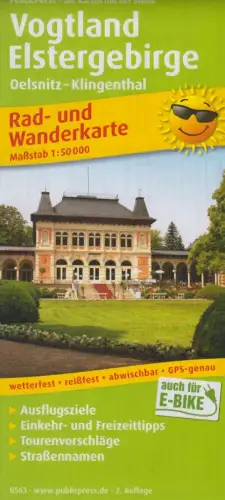 Landkarte: Vogtland / Elstergebirge - Oelsnitz, Klingenthal: 1:50000