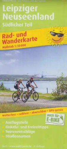 Landkarte: Leipziger Neuseenland: Rad- und Wanderkarte 1:50000, Südlicher Teil