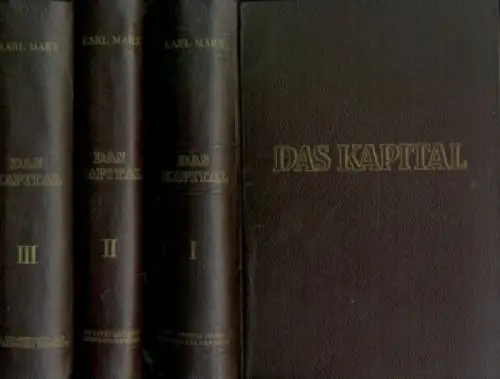 Buch: Das Kapital, Marx, Karl. 3 Bände, 1951, Dietz Verlag, gebraucht, gut