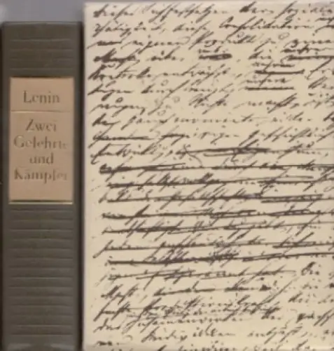 Buch: Zwei Gelehrte und Kämpfer, Lenin, Wladimir Iljitsch. 1985, Dietz Verlag