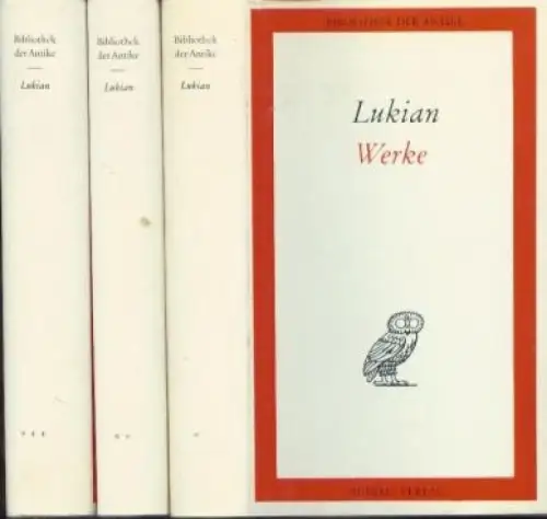 Buch: Werke in drei Bänden, Lukian. 3 Bände, Bibliothek der Antike, 1974