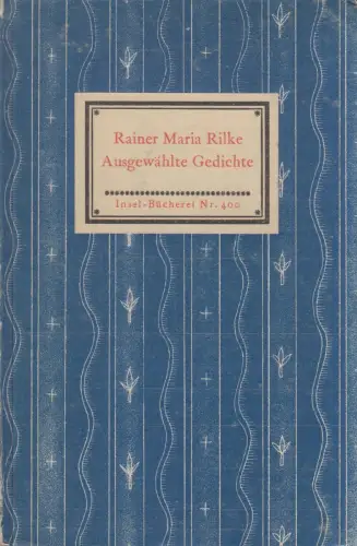 Insel-Bücherei 400, Ausgewählte Gedichte, Rilke, Rainer Maria, Insel-Verlag