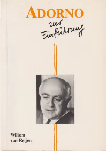 Buch: Adorno zur Einführung, Reijen, Willem van, 1990, Junius Verlag, sehr gut