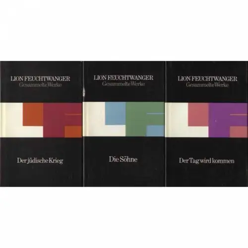 Buch: Josephus-Trilogie, Feuchtwanger, Lion. 3 Bände, Gesammelte Werke, 1983