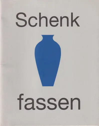 Buch: Wolfgang Schenk - fassen, 1998, Eine Außeninstallation..., sehr gut