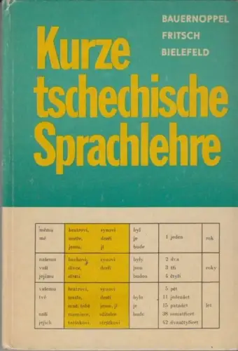 Buch: Kurze tschechische Sprachlehre, Bauernöppel. 1976, Volk und Wissen