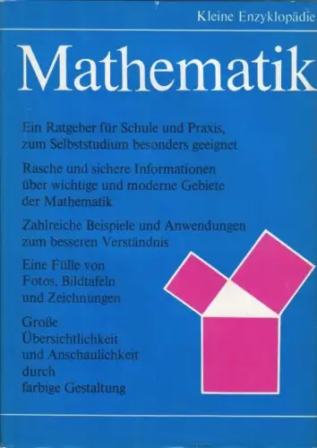 Buch: Mathematik, Kleine Enzyklopädie, Gellert, 1986, Bibliographisches Institut