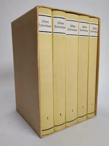 Buch: Ausgewählte Werke in fünf Bänden, Schweitzer, Albert. 5 Bände, 1971, Union