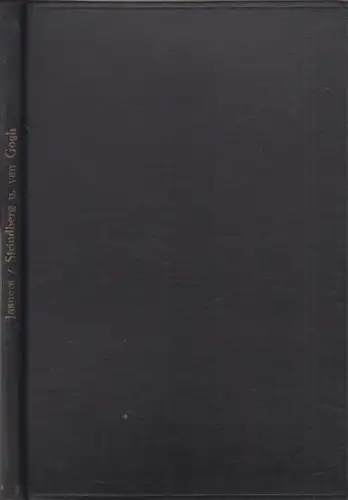 Buch: Strindberg und Van Gogh, Karl Jaspers, 1922, Ernst Bircher, gebraucht, gut