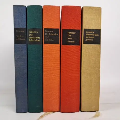 5 Bücher Konstantin Simonow, Soldat, Privatleben, Sommer, Lebenden, Toten ...