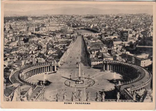 AK Roma-Panorama, ca. 1938, Ed. Marcucci, gelaufen, gebraucht, gut