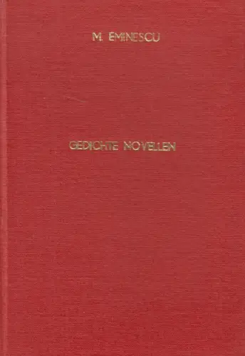Buch: Gedichte, Novellen. Mihail Eminescu, 1913, Samitca Verlag, gebraucht, gut
