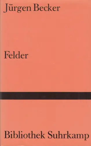 Buch: Felder, Becker, Jürgen, 1988, Suhrkamp, gebraucht, sehr gut
