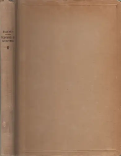 Buch: Die geistige Welt, Wilhelm Dilthey, 1938, B. G. Teubner, gebraucht, gut