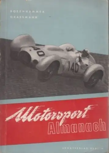 Buch: Motorsport-Almanach 1953, Rosenhammer/Grassmann, 1953, Sportverlag