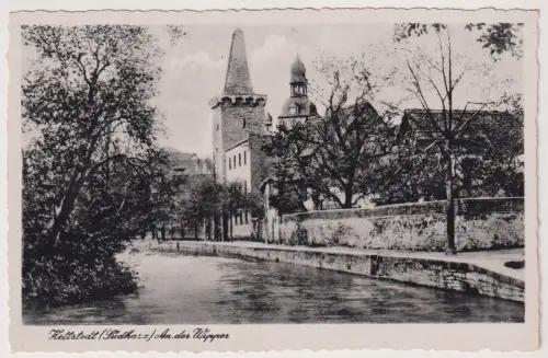 AK Hettstedt (Südharz) An der Wipper, Kunstanstalt Karl Thoericht, Postkarte