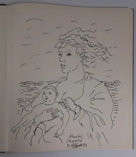 Buch: Gabriele Mucchi. Mario de Micheli, 1982, Henschel, mit Originalzeichnung!